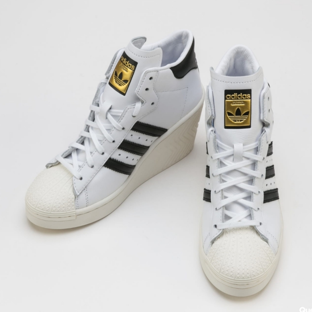 NWT adidas Originals Superstar Ellure Wedge Shoes - Picture 4 of 12